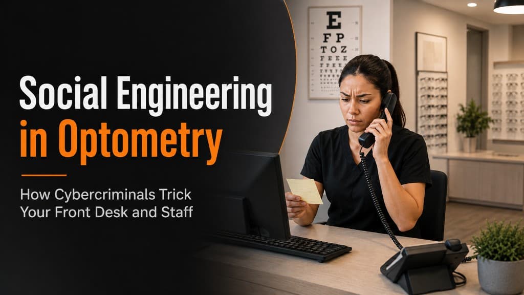 Social Engineering in Optometry: How Cybercriminals Trick Your Front Desk and Staff