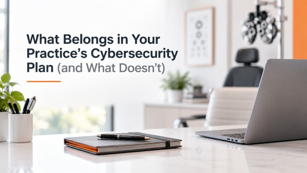 What Belongs in Your Practice's Cybersecurity Plan (and What Doesn't)
