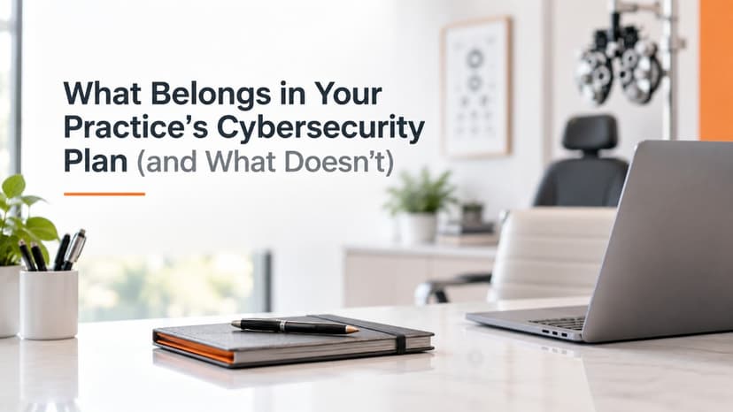 What Belongs in Your Practice's Cybersecurity Plan (and What Doesn't)
