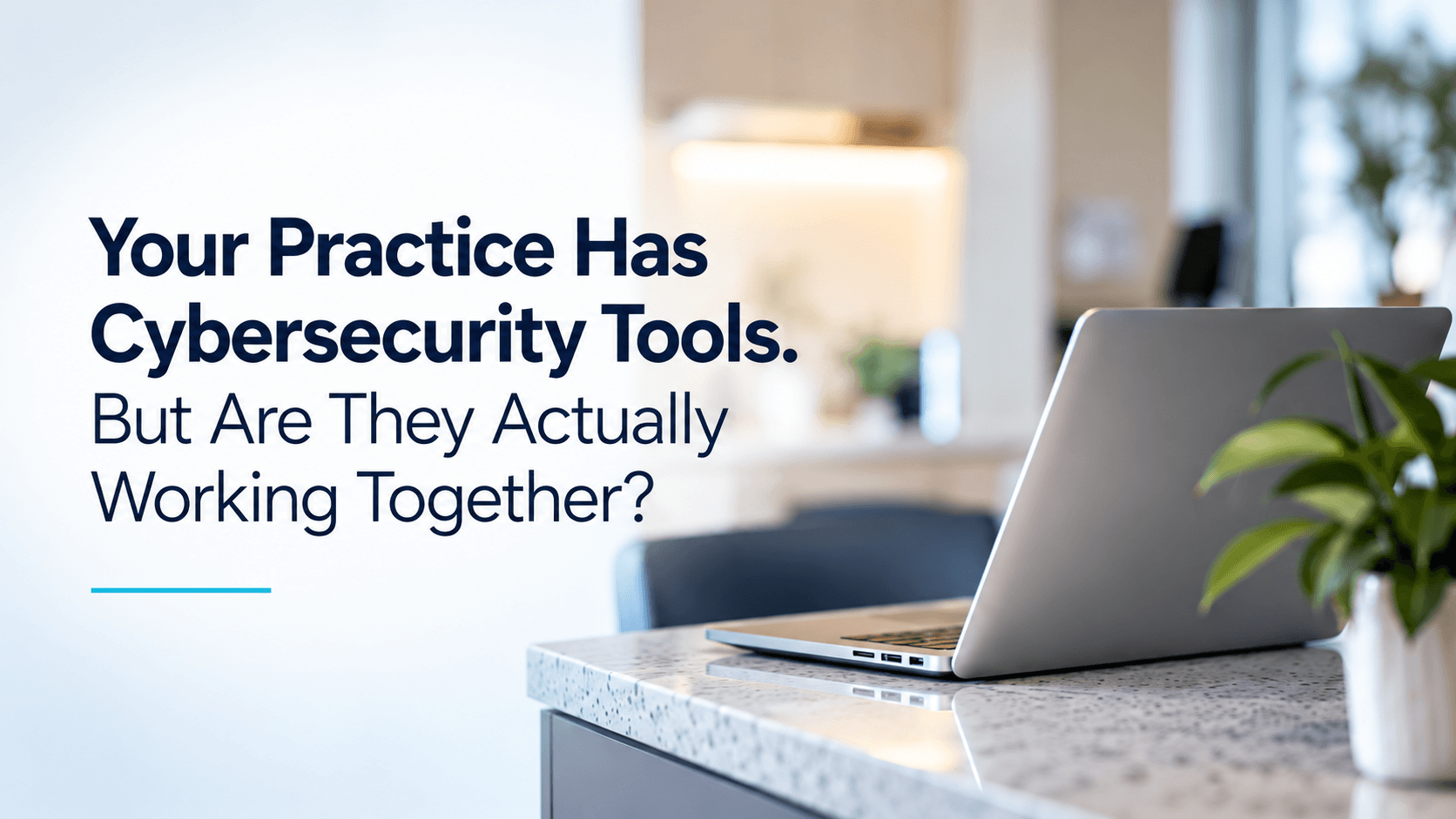 An eye care practice with various cybersecurity tools represented as interconnected shields, illustrating the importance of integrated security.